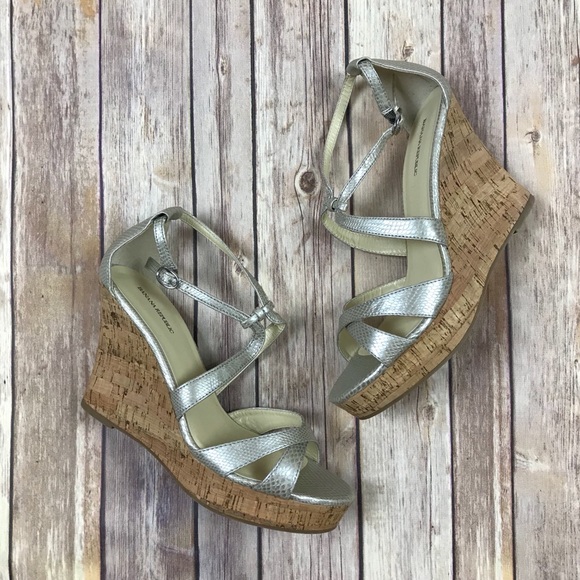 Women’s Banana Republic Wedge Sandals Size 10 - Picture 1 of 8